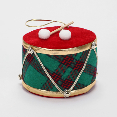 Изображение товара Декор на ёлку James arts барабан красный 12х12х8 см яркая новогодняя игрушка