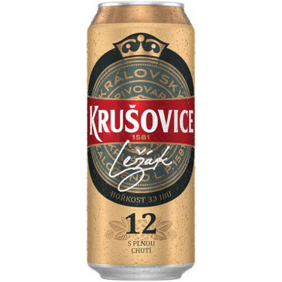 Изображение товара Пиво светлое фильтрованное "Krusovice" Lezak 12, в банке, 0.5 л Изображение товара Пиво светлое фильтрованное "Krusovice" Lezak 12, в банке, 0.5 л