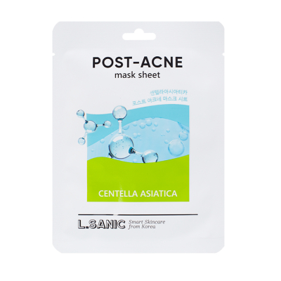 Изображение товара Тканевая маска с центеллой азиатской для проблемной кожи 25 мл L.sanic Изображение товара Тканевая маска с центеллой азиатской для проблемной кожи 25 мл L.sanic