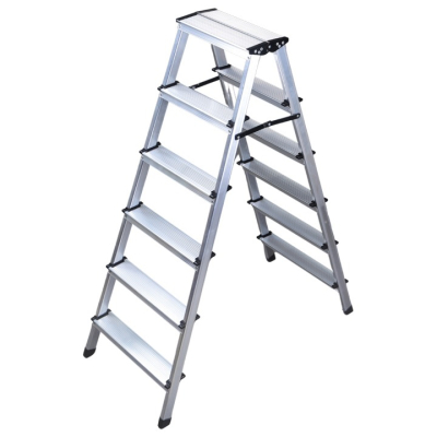 Изображение товара Стремянка алюминиевая Kanat Elips Twin 6+6