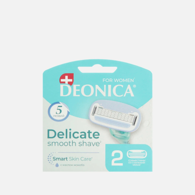 Изображение товара Сменные кассеты Deonica женские, с 5 лезвиями, 2 шт