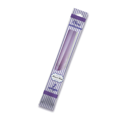 Изображение товара Набор из 2 античных свечей Индокитай фиолетовых для интерьера и праздников