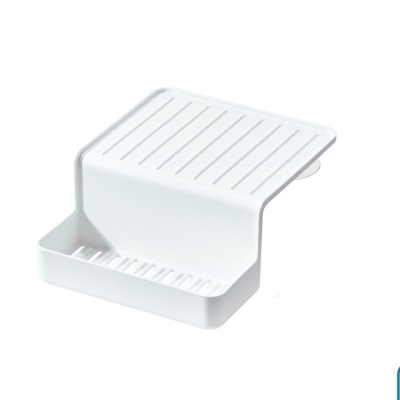 Изображение товара Практический пластиковый держатель для губки и мыла на присосках 16,2x13x6,4 см