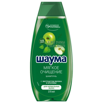 Изображение товара Шампунь Schauma Энергия природы Свежая крапива и зеленое яблоко 370 мл для нормальных волос