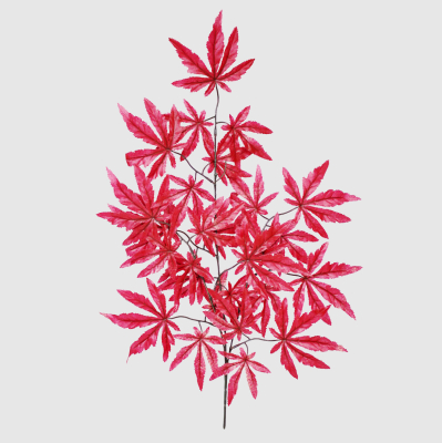 Изображение товара Искусственная ветка клёна Конэко-О красная 61 см для декора