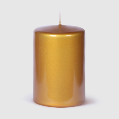 Изображение товара Свеча Mercury Deco Glass золотистая Д8 см 12 см
