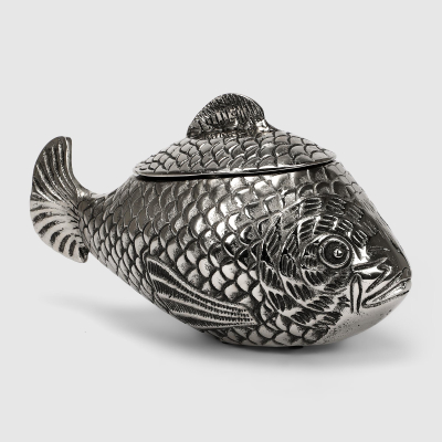 Изображение товара Чаша для льда Universal Ark Fish 1 декоративная алюминиевая, серебристая 14 см Изображение товара Чаша для льда Universal Ark Fish 1 декоративная алюминиевая, серебристая 14 см