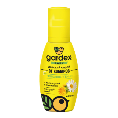 Изображение товара Средство от комаров Gardex Baby 0.1 л для детей с 2 лет гипоаллергенное Изображение товара Средство от комаров Gardex Baby 0.1 л для детей с 2 лет гипоаллергенное