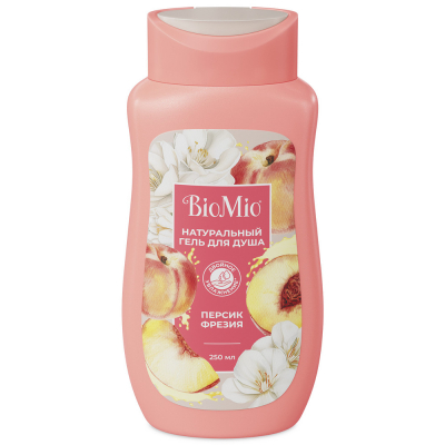 Изображение товара Гель для душа BioMio персик и фрезия 250 мл купить