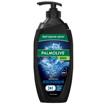 Изображение товара Гель для душа мужской Palmolive MEN Северный океан 750 мл 3 в 1 с морскими минералами