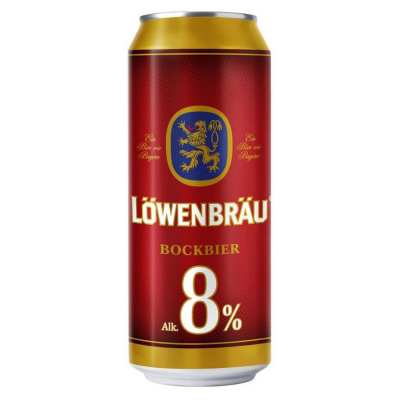 Изображение товара Пиво светлое фильтрованное Lowenbrau Бокбир 8%, 450 мл Изображение товара Пиво светлое фильтрованное Lowenbrau Бокбир 8%, 450 мл