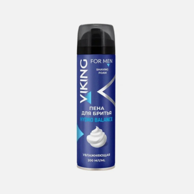 Изображение товара Пена для бритья Viking man Hydro balance 200 мл для сухой кожи без спирта увлажнение защита Изображение товара Пена для бритья Viking man Hydro balance 200 мл для сухой кожи без спирта увлажнение защита