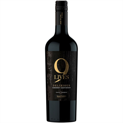 Изображение товара Вино красное сухое Gato Negro, "9 Lives" Delirious Reserve Cabernet Sauvignon,  0,75 л