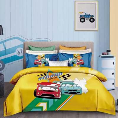 Изображение товара Комплект постельного белья Wonne Traum cars полуторный желтый