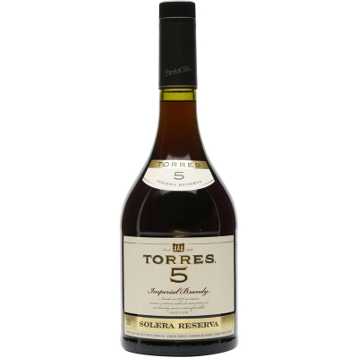 Изображение товара Бренди Torres 5 Solera Reserva 5 лет 0.5 л Испания Изображение товара Бренди Torres 5 Solera Reserva 5 лет 0.5 л Испания