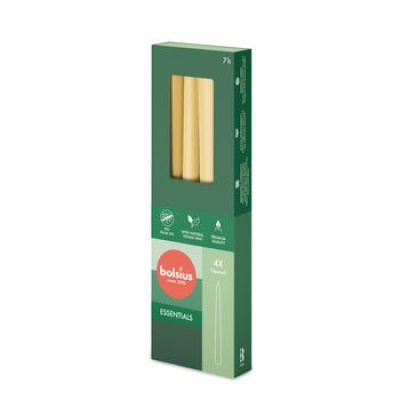 Изображение товара Свечи столовые Bolsius 245/24 мм, 4 шт овсянно-бежевых