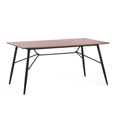 Изображение товара Стол TC Rusto мдф/металл 160x90x75 см черный/ореx