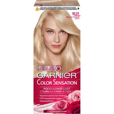 Изображение товара Краска для волос Garnier Color Sensation Роскошь цвета 10.21 Перламутровый шелк