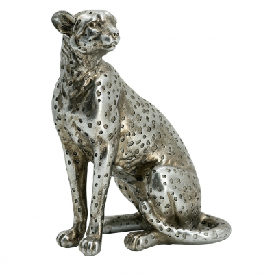 Изображение товара Декоративная фигура леопарда из полисмолы 18x11x22 см африканский стиль