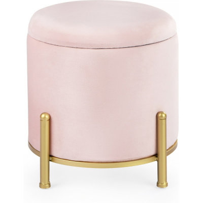 Изображение товара Пуф с крышкой Glasar розовый 35x35x33 см - стильное и практичное решение для интерьера