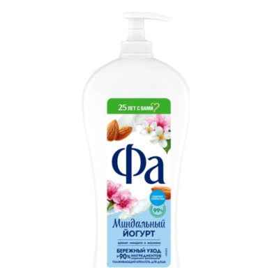 Изображение товара Гель для душа Фа Греческий Йогурт с миндалем 750 мл, нежный уход, мягкий аромат