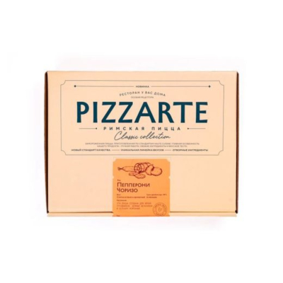 Изображение товара Пицца римская Pizzarte пепперони-чоризо 450 г