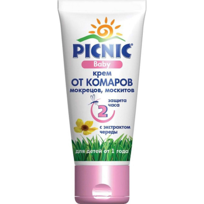 Изображение товара Средство Picnic baby крем от комаров, мокрецов, москитов 40 мл