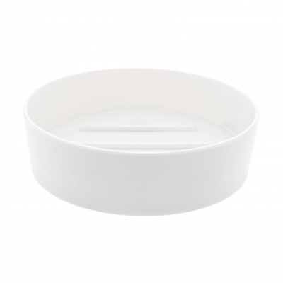 Изображение товара Мыльница Ridder Touch белая для ванной комнаты из полирезина