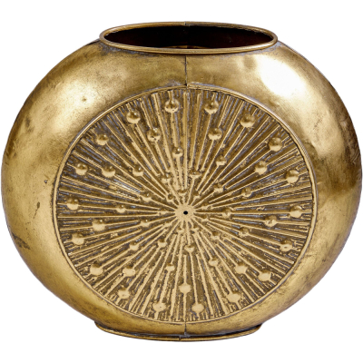 Изображение товара Овальная ваза Glasar из металла 36х14х33 см