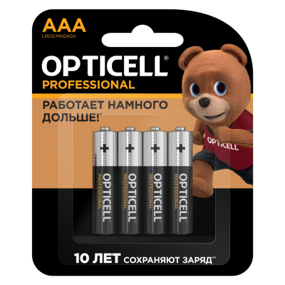 Изображение товара Батарейки Opticell Professional AAA 4шт