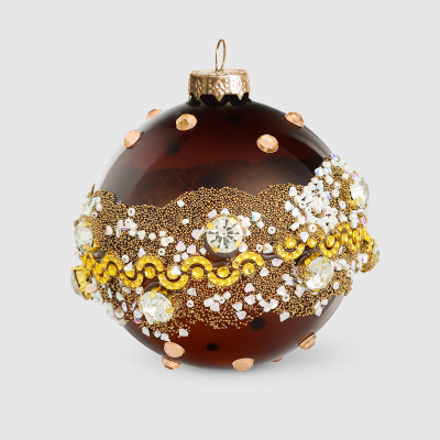 Изображение товара Шар новогодний Baoying yiwen на елку черный декор 8 см