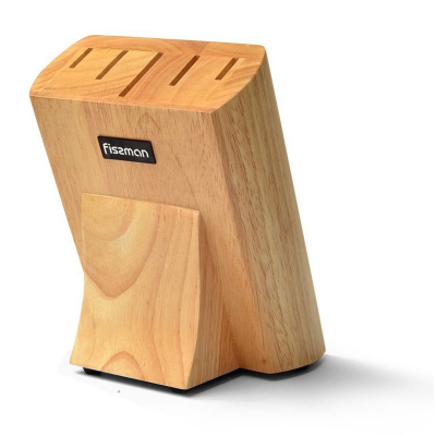 Изображение товара Подставка для ножей Fissman деревянная 14x18x22 см