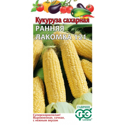 Изображение товара Семена Гавриш Кукуруза сахарная Ранняя Лакомка 121 5 г Н23