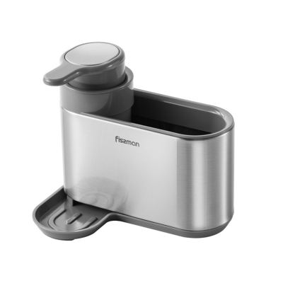 Изображение товара Подставка Fissman для кухонных принадлежностей из нержавеющей стали и пластика 16x13x18 см