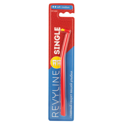 Изображение товара Монопучковая мягкая зубная щетка Revyline SM1000 Single для межзубных участков и ортодонтии