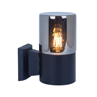 Изображение товара Уличный светильник Arte Lamp A6218AL-1BK хайтек IP54 черный дымчатый стекло Изображение товара Уличный светильник Arte Lamp A6218AL-1BK хайтек IP54 черный дымчатый стекло