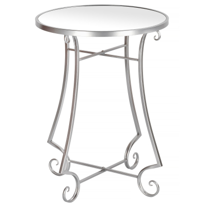 Изображение товара Кофейный столик Glasar белый 50х50х65 см легкий и стильный