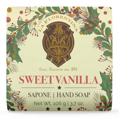 Изображение товара Твердое мыло La Florentina Sweet vanilla ванильный аромат 106 г для лица тела рук