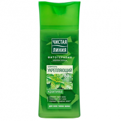 Изображение товара Шампунь Чистая линия Крапива укрепляющий 400 мл для всех типов волос