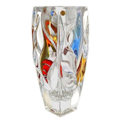 Изображение товара Элегантная вазa Bohemia Jihlava Bamboo 30 см с цветным декором из хрусталя Изображение товара Элегантная вазa Bohemia Jihlava Bamboo 30 см с цветным декором из хрусталя