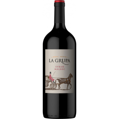 Изображение товара Красное сухое вино La Grupa Syrah Malbec 1.125 л из Аргентины