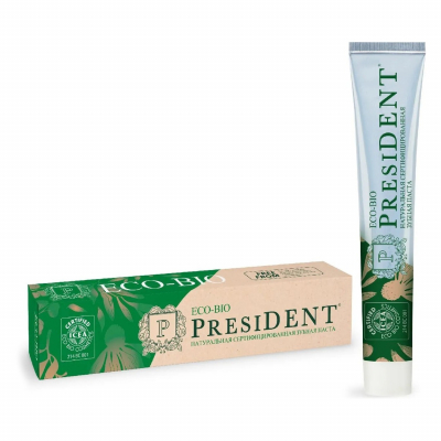 Изображение товара Паста зубная Президент eco-bio 75 г