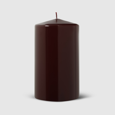 Изображение товара Декоративная свеча Mercury Glossy коричневая d9см 15см Изображение товара Декоративная свеча Mercury Glossy коричневая d9см 15см