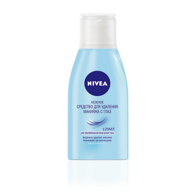 Изображение товара Нежный лосьон для снятия макияжа с глаз Nivea 125 мл мягкое очищение для чувствительной кожи