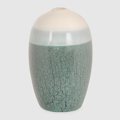 Изображение товара Ваза для цветов Eurasia Group фарфоровая зеленая 16x16x25 см