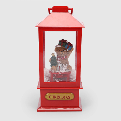 Изображение товара Декоративный новогодний фонарь Mercury NY LED с музыкой 19.5 см