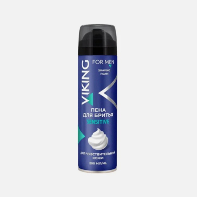 Изображение товара Пена для бритья Viking man Sensitive 200 мл для чувствительной кожи мужское средство Изображение товара Пена для бритья Viking man Sensitive 200 мл для чувствительной кожи мужское средство