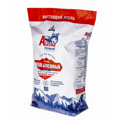 Изображение товара Уголь березовый Alaska firewood 3кг pro