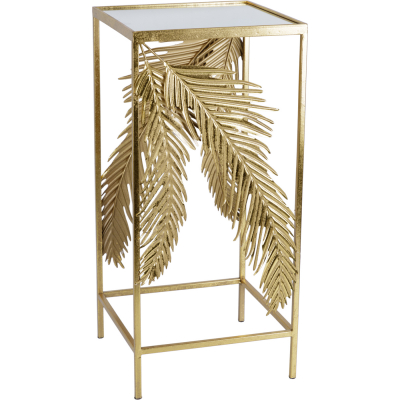 Изображение товара Подставка Glasar 33x33x71 см из металла и стекла золотистая
