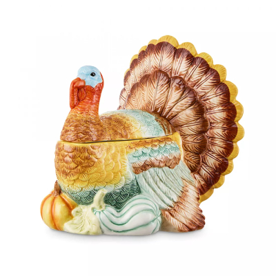 Изображение товара Банка с крышкой 3D Decor de table Родная природа Индюшка 23,85х23,85х25,64 см